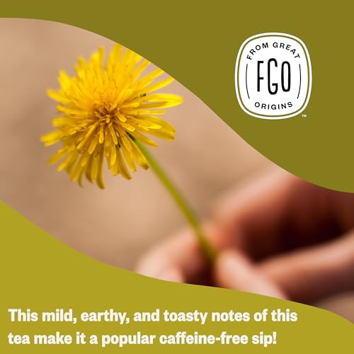 Image of FGO Organic Dandelion Root, Cut and Sifted Loose Tea, 4 Ounce Resealable Bag, Packaging May Vary (Pack of 1)