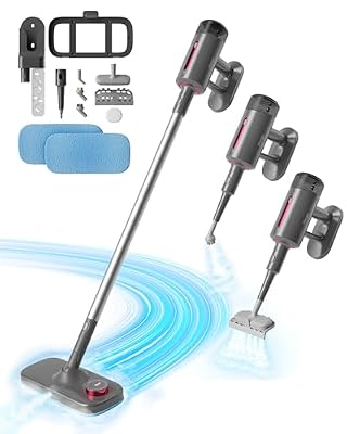 Steam Mop for Floor Cleaning, 7in1 Handheld Steamer Cleaner Detachable for Hardwood Laminate,Vinyl,Carpet,Tile,Grout,All Floors, Multi Purpose for Home,1500W 230℉ 23ft Cord,Front Sprayer