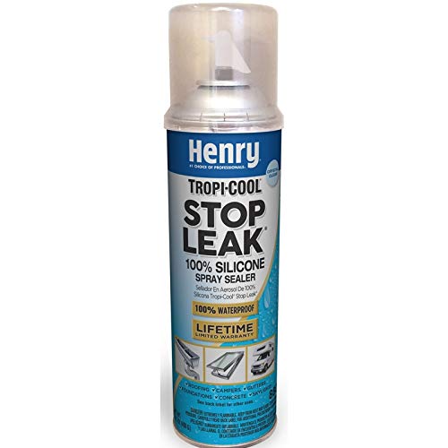 Henry HE880C025 Tropi-Cool Stop Leak Silicone Sealer, Clear, 14.1-oz. Aerosol - Quantity 12