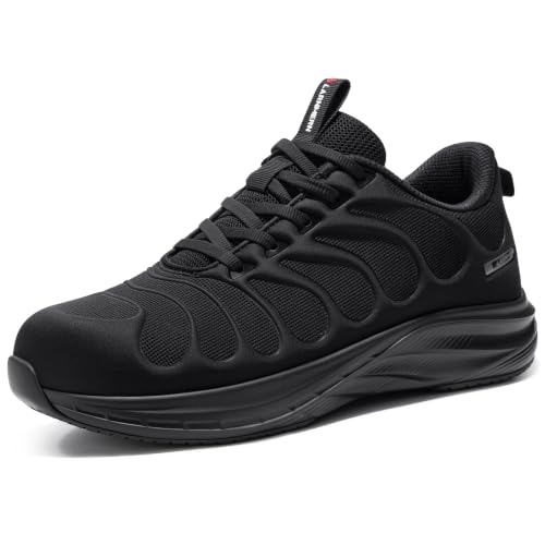Image of LARNMERN Steel Toe Shoes for Men Women Lightweight Work Safety Shoes Sneakers Comfortable Safety Toe Sneakers Stylish Work Shoe Colorful Zapatos de Seguridad