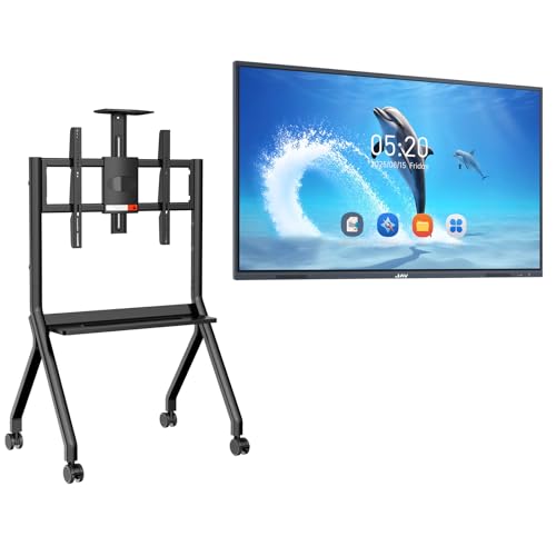 JAV Interaktive Whiteboard 55 Zoll Smart Board Ständer ein Satz 4K UHD Touchscreen Digitales Elektronische Whiteboard All-in-One mit Dual System für Büro, Klassenzimmer und Heim