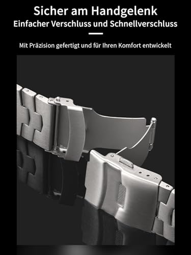 Bracelet en titane Apple Watch Ultra solide et léger avec fermoir à double sécurité - 4