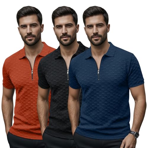 Image of Preneum Men's Poly Cotton Rich Solid Polo Tshirt | Collar Tshirts | Half Sleeves | Plain-Regular Fit (Available in Plus Sizes)