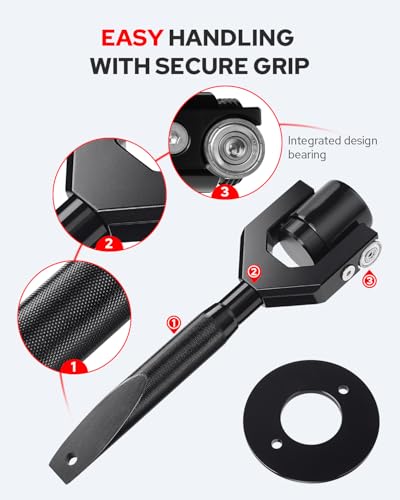 Image of Benlari X3 Belt Changing Tool Kit Compatible with Can-Am Maverick X3 /X3 MAX /RS /DS /TURBO /R 2017-2024 Clutch Removal Tool Fits 64 inch /72 inch Wheel Base Width (Black)