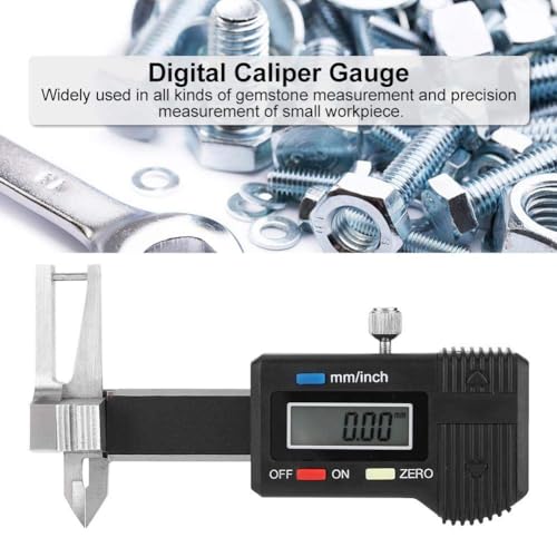 Image of Pocket Digital Gauge 0-25mm / 1 Inch - Mini Electronic Caliper with LCD Display, Precision Measuring Tool for Jewelry, Gemstones, Screws & Small Workpieces