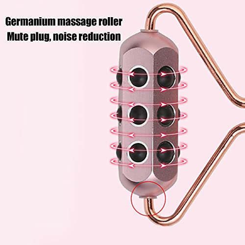 Massageador 3 em 1 para rosto, pedras de germânio pequenas, portátil, massageador firmador para olho