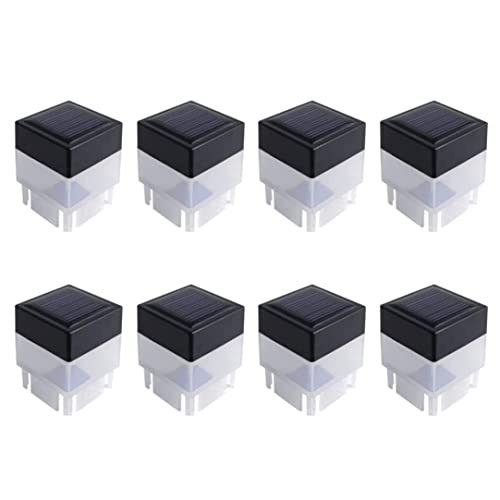 Luces solares para tapa de poste para iluminar caminos y decorar el jardín exterior