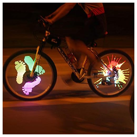 128 RGB LED Bicycle Spokes Lights Color Changing Programmable Waterproof Bicycle Light Spoke Wheel Light Bike Light Lamp