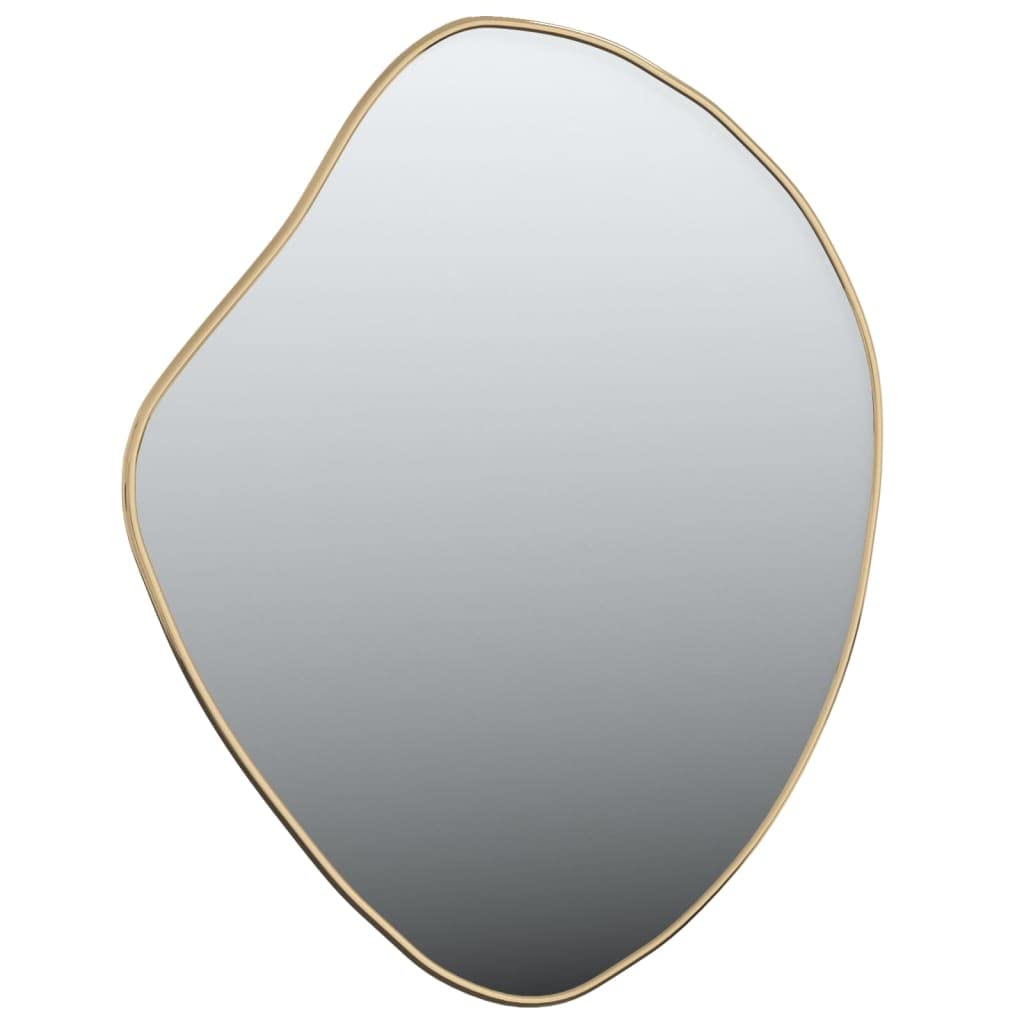 Specchio da Parete, Specchio Cosmetico in Vetro Irregolare con Cornice in PVC, Elemento Decorativo da Appendere per Bagno, Camera da Letto, Corridoio, Ingresso e Soggiorno (50 x 40 cm)