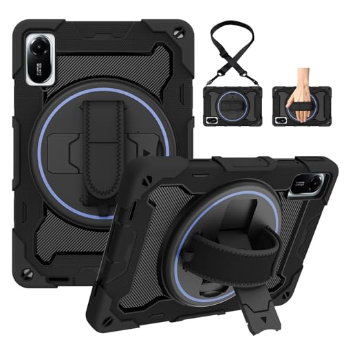 Étui pour Redmi Pad 2 11 2025 antichoc noir avec support multi-angle