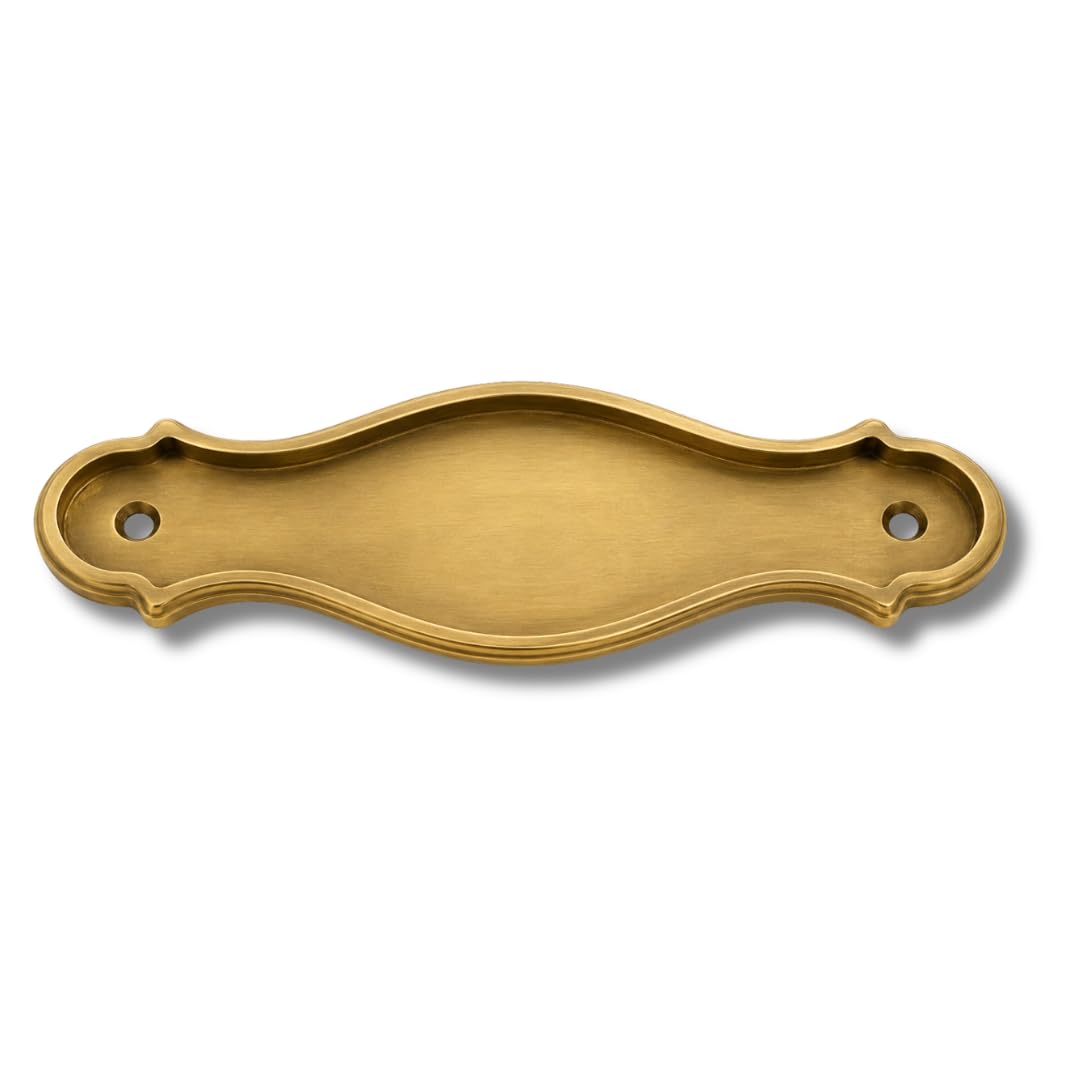 Premium Edel Design Messing Schild personalisiertes Haustür Schild aus Massiv Messing Türschild mit individueller Gravur Limited Edition - L: 13,3 cm, B: 5,1 cm, Ø: 0,5 cm