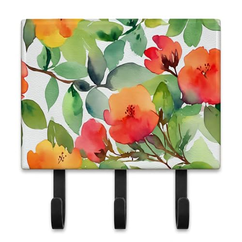 Caroline's Treasures Connecticut Mountain Laurels Ceramic Triple Wall Hook