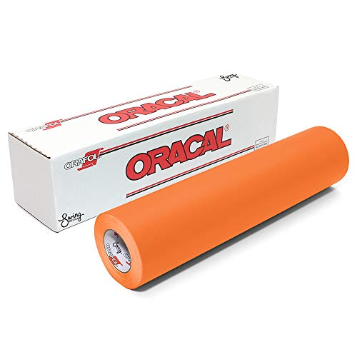 Vinyle amovible ORACAL 631 orange clair 12x6 pouces pour découpe