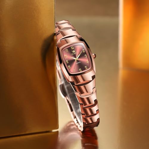 Image of OLEVS Watch Women Luxury Stainless Steel Small Wrist Dress Waterproof Analog