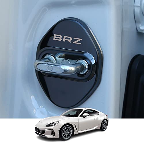 Kakash スバル専用ステンレスドアロックカバー 保護バックルカバー 防錆 ラッチストップ インテリアモールディング ステンレス スチールカースタイリング プ外装カスタムパーツ アクセサリー爪キズ防止 防止防塵 取り付け簡単 車種専用設計2点セット(ブラ