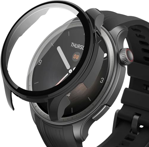 Image of For Amazfit Balance, Protective Case, Lightweight, PC + Tempered Glass Cover, 9H Hardness, Easy Installation, One-Piece, Full Body Protection, Anti-Scratch, Shockproof, HD High Transmittance