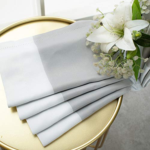 Bonzer Stripe Window Curtains For Bedroom - Grommet Room Darkening Curtain, Thermal Insulated, Noise Reducing And Light Blocking Drapes For Living Room, Cloud Grey, 52 X 84 Inch, 2 Panels #TOP1