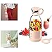 Frullatore portatile fresh juice,Frullatore di dimensioni personali per frullati,350ml Mini spremiagrumi Tazza con quattro lame,ricarica wireless,per sport,viaggi e attività all'aperto. (Rosa)