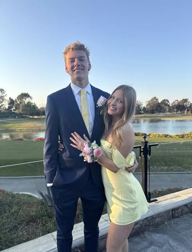 Satin Homecoming Dresses for Teens 2025 Off Shoulder Short Prom Dress for Women Strapless Mini Cocktail Party Gown3