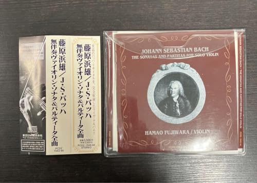 無伴奏ヴァイオリン・ソナタ&パルティータ全曲 藤原浜雄 J.S.バッハ CD2枚のサムネイル