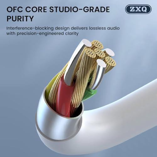 Image of Concept Kart ZXQ A13 Wired Earphones with 14mm Dynamic Driver, HD Mic, Volume Control, Tangle-Free OFC Core Cable, Lightweight Semi-Ear Design and Universal 3.5mm Silver-Plated Plug (Black)