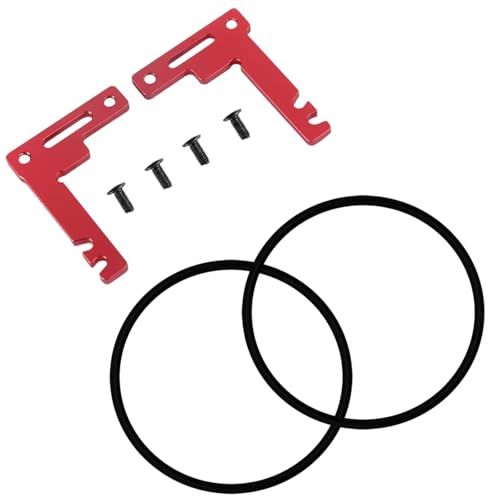 For Tamiya For TT02 For TT02B TT02D TT02R TT02SR TT02S ���^���V���[�g�o�b�e���[�z���_�[�Z�b�g �o�b�e���[�}�E���g�u���P�b�g RC�J�[�A�b�v�O���[�h�p�[�c RC�J�[���i(Red)