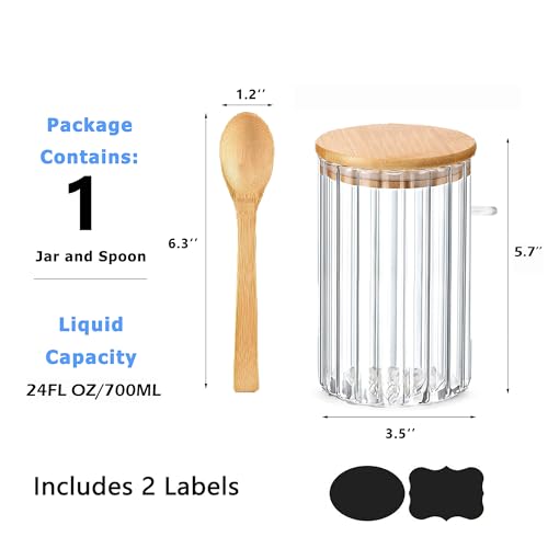 Steviieden 24 FL OZ Glass Jar
