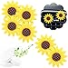6 Pieces Car Air Freshener Sunflower car Accessories Sunflower Air Vent Clips Cute Car Air Freshener Sunflowers Gift Decorations Girasoles Car Clip Interior Air Vent Decorations