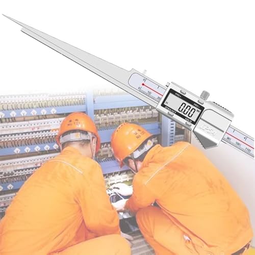 piudoiliy Digital Taper Gauge Gap Gage, Industry Welding Wedge Feeler Gauge, Flow-Through Inspection Ruler, Measuring Range 1-50mm (1)