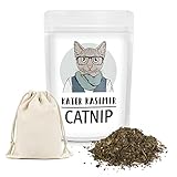 Premium Katzenminze aus Kanada (Premium-Qualität) mit nachfüllbarem Säckchen. 30g Inhalt im wiederverschließbaren Papierbeutel.