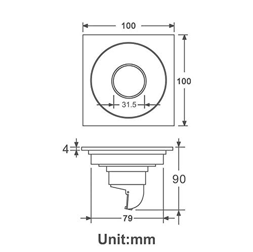 Zwart Messing Douche Afvoerputje, Geurbestendige Afvoerputje in Badkamer, Rooster Lineaire Douche Afvoer Installatie… - Image 5
