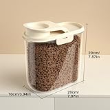 Hogvinnatil Behälter für Hundefutter – 2 l luftdichte Behälter für Tiernahrung | Großer auslaufsicherer transparenter Spender für Sojamehl und Getreide – für die Küche