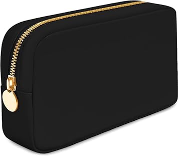 Cosmetic bag Makeup storage, travel makeup pouch- Black, Medium