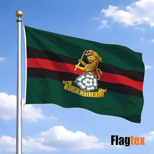 Bandera de Yorkshire Flagtex grande en tejido resistente de 150x90 cm 2