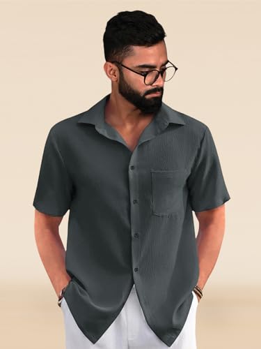 Image of Pinkmint Popcorn Regular Fit Half Sleeve Shirt for Men Combo Casual Shirt ll Sumeer Wear