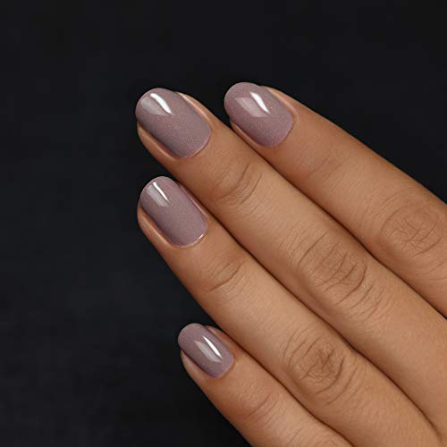 Image of ILNP Coffee Run - Creamy Mocha Neutral Nude Nail Polish, Subtle Holographic, Chip Resistant, 7-Free, Non-Toxic, Vegan, Cruelty Free, 12ml