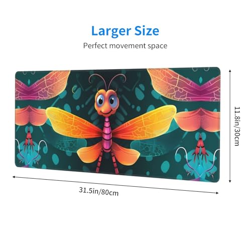 Tapis de souris de jeu grand format 80x30.5 cm antidérapant pour ordinateur