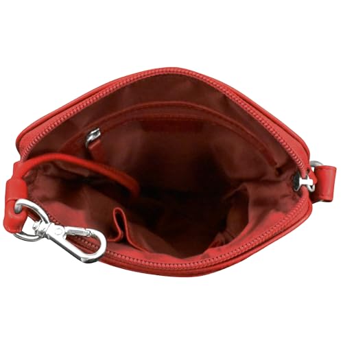Image of ili New York Genuine Leather Crossbody Bags for Women - Premium RFID Blocking Shoulder Bag Organizer with Adjustable Strap