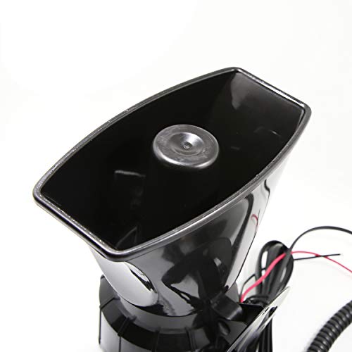 Yorten Megafone para carro com 5 tons buzina 12V 110dB alto-falante alarme de incêndio ambulância si