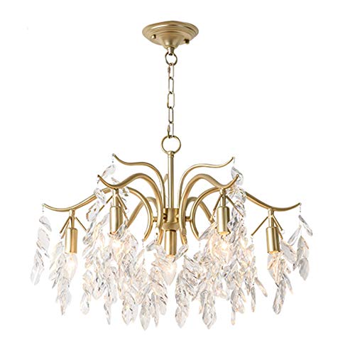 Chandelier cristal E14 anti-ternissement pour éclairer un salon sombre