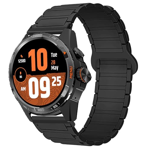Compatible with TicWatch Atlas bands, 20mm, 22mm, 24mm Silicone Sport Strap Watchband Compatible...