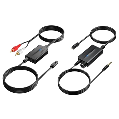 Image of DAC Digital to Analog Audio Converter with Optical to 3.5mm Converter