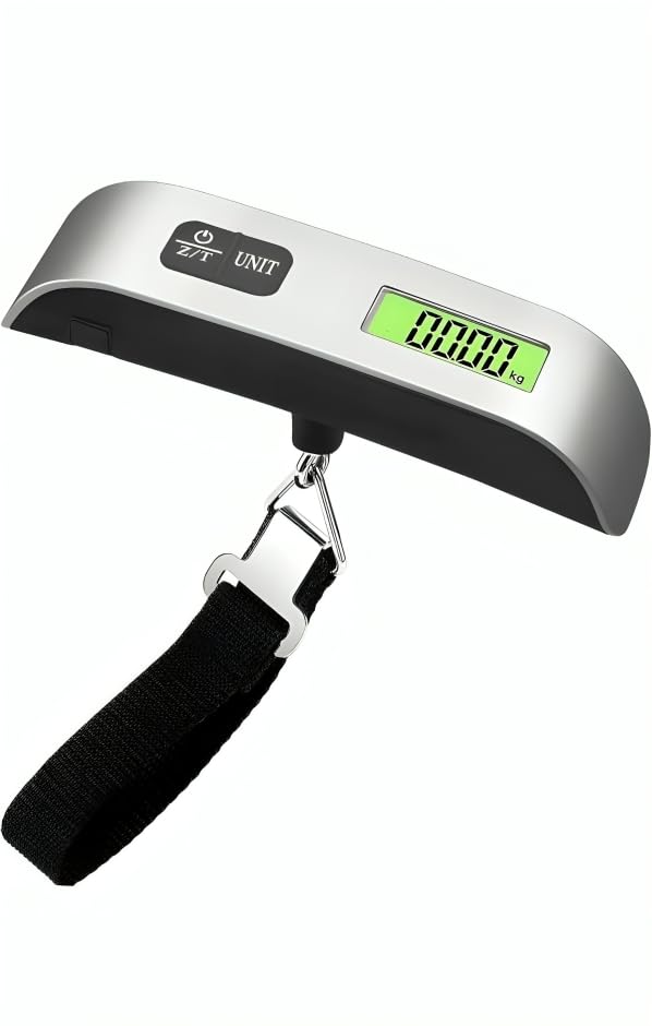 gramtechnology 50 kg hanging scale | digital portable electronic luggage weighing scale for home, travel, flights, bags | gas cylinder & travel |