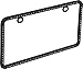 Bell Automotive 22-1-46501-8 Universal Black Diamond Design License Plate Frame