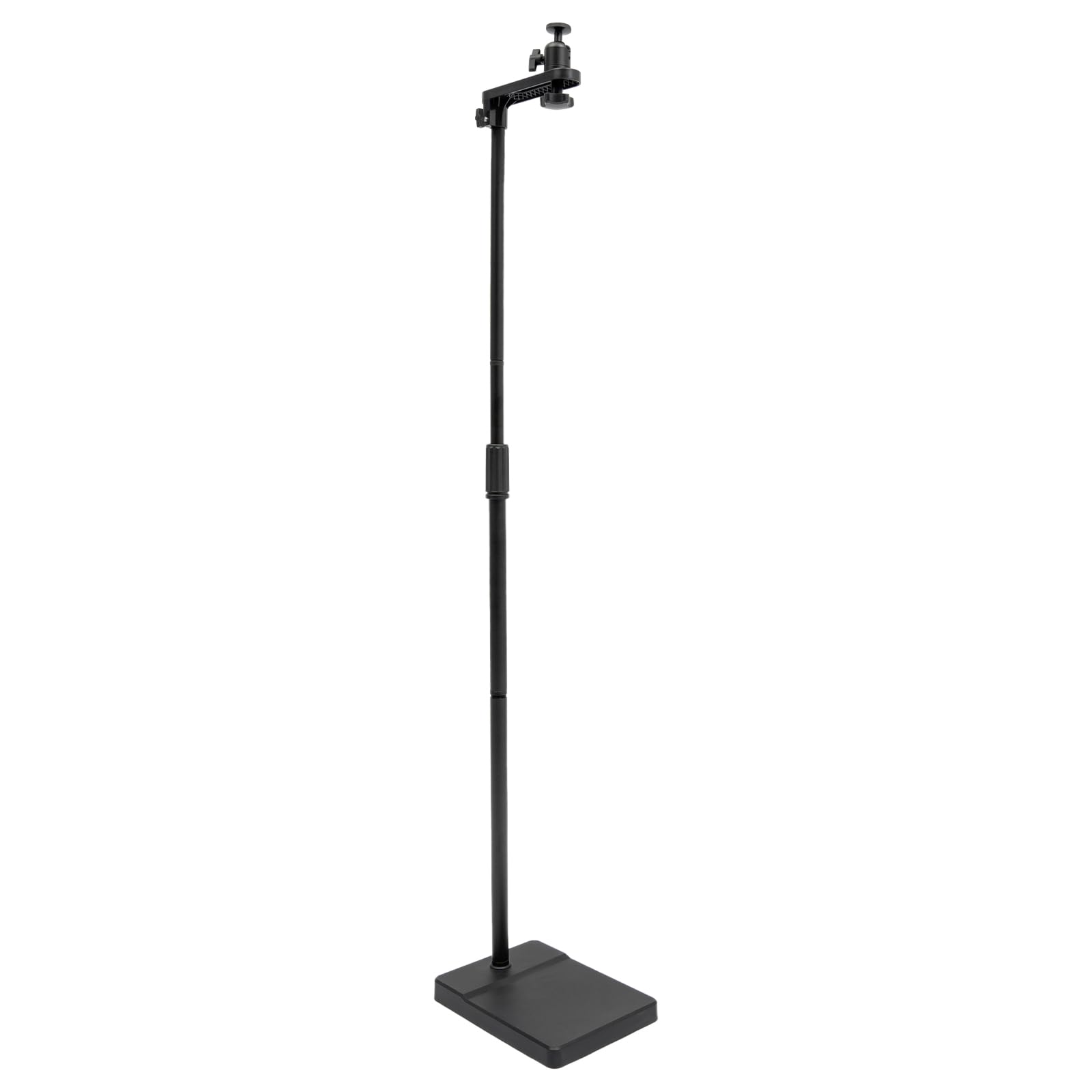 Support de sol pour projecteur, réglable en hauteur, 122 à 154 cm, rotation à 360 °, pour home cinéma, bureau, présentations, support de sol stable (noir)