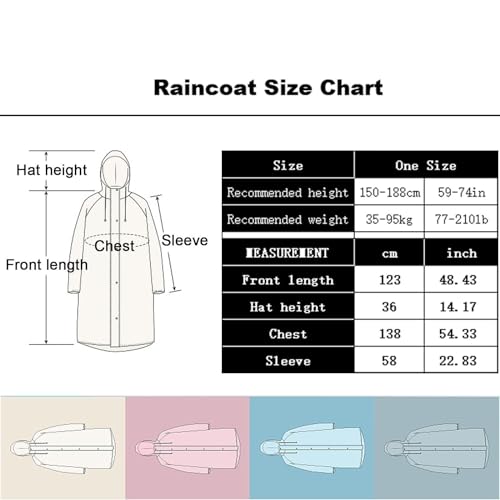 YEDECOR Pacote com 10 capas de chuva de EVA com capuz, poncho de chuva para homens e mulheres, adult