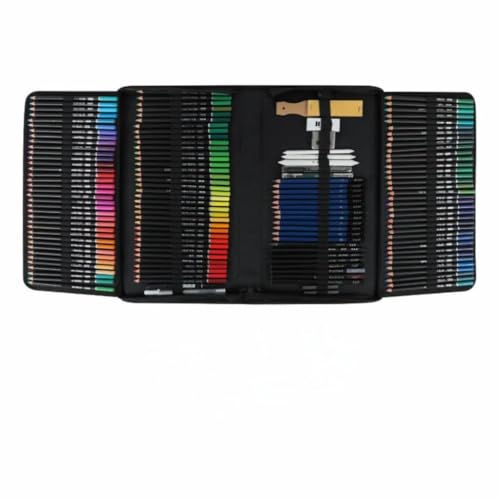 Conjunto De Lápis Arte Profissional Com 216 Peças, Kit De Esboços Para Caderno De Desenho, Aquarela, Grafite, Metal, Lápis Para Artistas Iniciantes Adultos Crianças Adolescentes Linha Super Premium