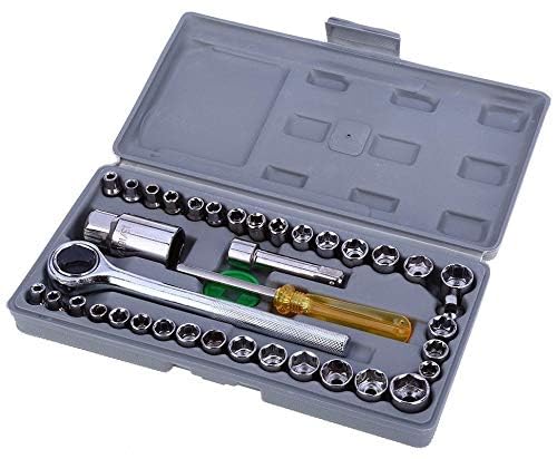 Akko Antique Tool Kit Tool Kit for Home Use Tools Kit Spanner Set Socket Set Wrench Set Tools Set Hand Tools Bike Tool Kit Set Socket Wrench Set Spanner Set All Size Tool Kit Goti Pana Set 1