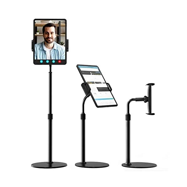 licheers Tablet Ständer Verstellbare, Tablet Halterung mit 10X Stabil Basis, höhenverstellbarer tablethalter…