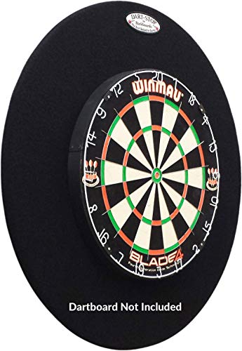 Dart-Stop 29 Inch Round Black Pro Dart Board Backboard | Wall Protector | Dartboard Surround #TOP2